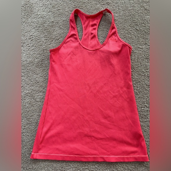 adidas Coral Ribbed Racerback Tank - Picture 1 of 5